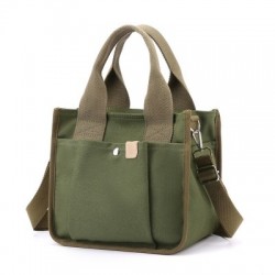 Szín: zöld - Csomagtartók Táskák Női Nagy kapacitású Kézitáskák Japán vászon Egy vállas Messenger Bag Több zsebes