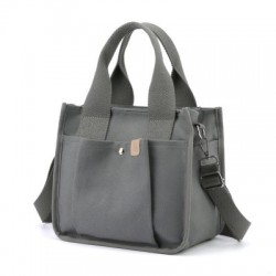 Szín: Szürke - Csomagtartók Táskák Női Nagy kapacitású Kézitáskák Japán vászon Egy vállas Messenger Bag Több