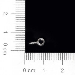 Sz__n_-ez__st---Forr__-9x4mm-es-200db-Kicsi-apr__-Mini-Szemt__k-Szemt__k-Horgok-Szemek-Csavaros-Menetes-Ez__st-Kapcsok-Horgok