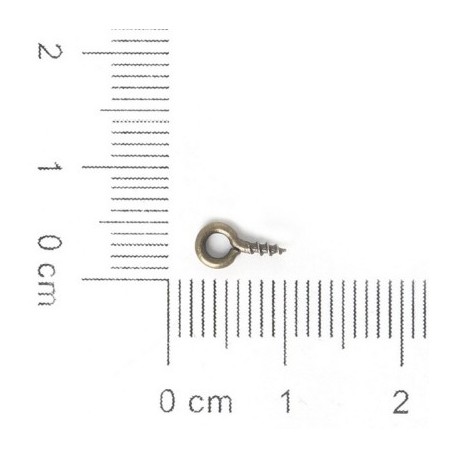 Sz__n_-bronz---Forr__-9x4mm-es-200db-Kicsi-apr__-Mini-Szemt__k-Szemt__k-Horgok-Szemek-Csavaros-Menetes-Ez__st-Kapcsok-Horgok