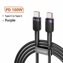 Sz__n_-100-W-lila---Toocki-Type-C-C-t__pus__-k__bel-PD100W-60W-USB-C-k__bel-Xiaomi-12-Poco-Realme-Samsung-5A-gyorst__lt__-Type-C